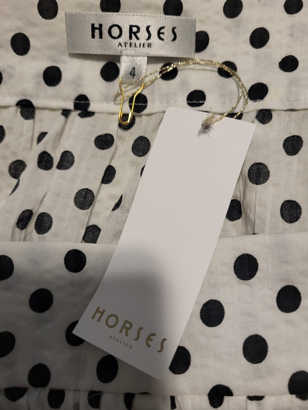 Horses Atelier Riviera Polka Dot Diana Blouse 4 - Picture 9 of 10
